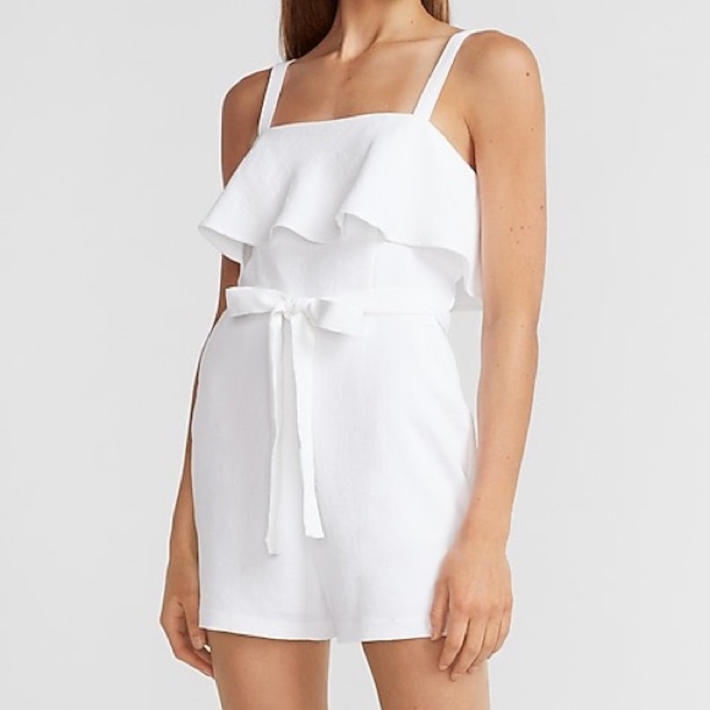 Cute White romper dress
